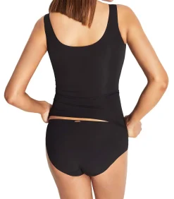 SELMARK Tanktop zonder beugels met uitneembare rompers One black