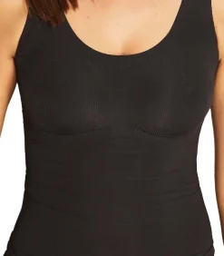 SELMARK Tanktop zonder beugels met uitneembare rompers One black