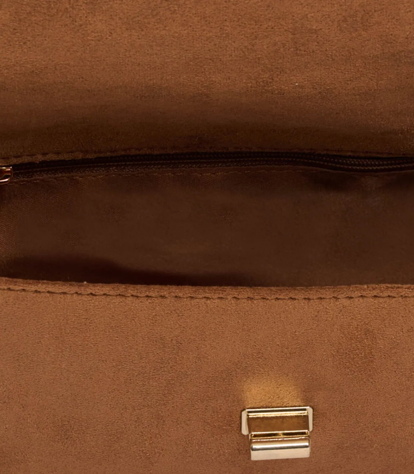 Rino&Pelle Tas van imitatiesuède Bruin OS brown Hot