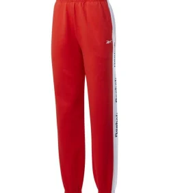 Reebok TE LINEAR FL - Joggingbroek - Rood red Discount