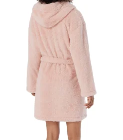SCHIESSER Teddy Fleece - badjas pink Outlet