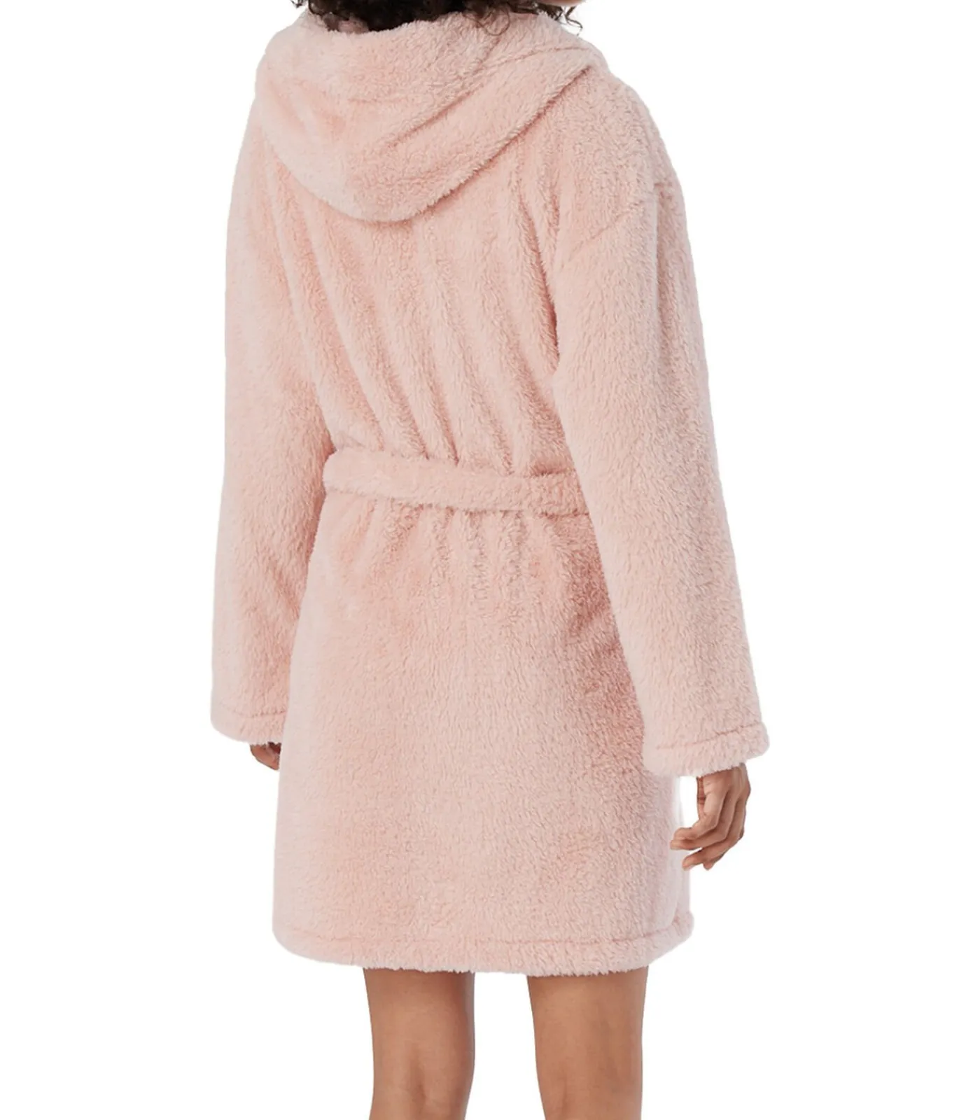 SCHIESSER Teddy Fleece - badjas pink Outlet