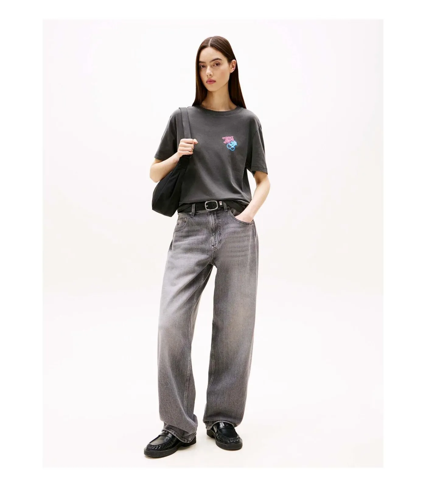 Tommy Jeans Tjw Rlx Neon Ss Tee black Clearance