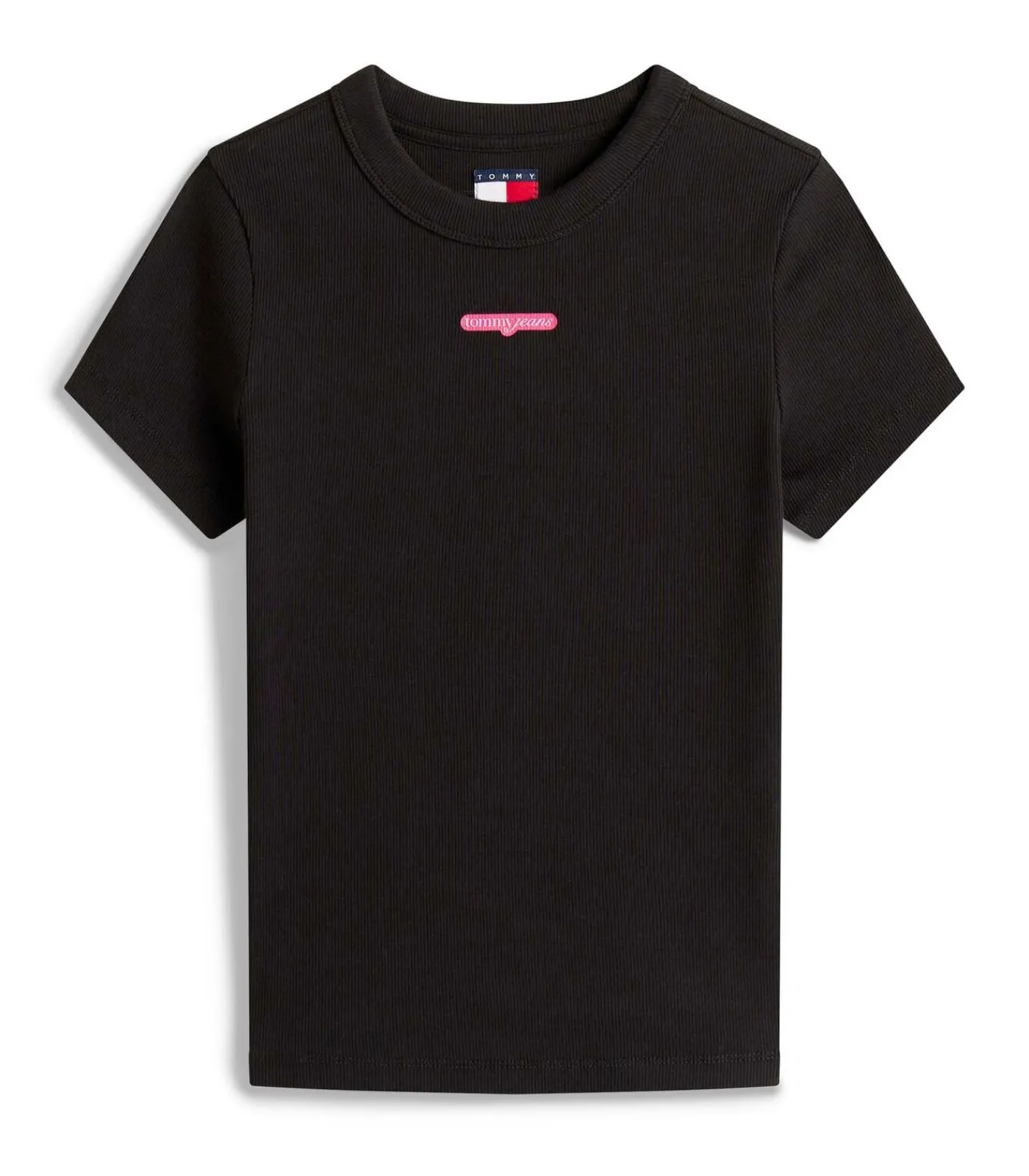 Tommy Jeans Tjw Slim Script Label Ss Tee Ext black Best