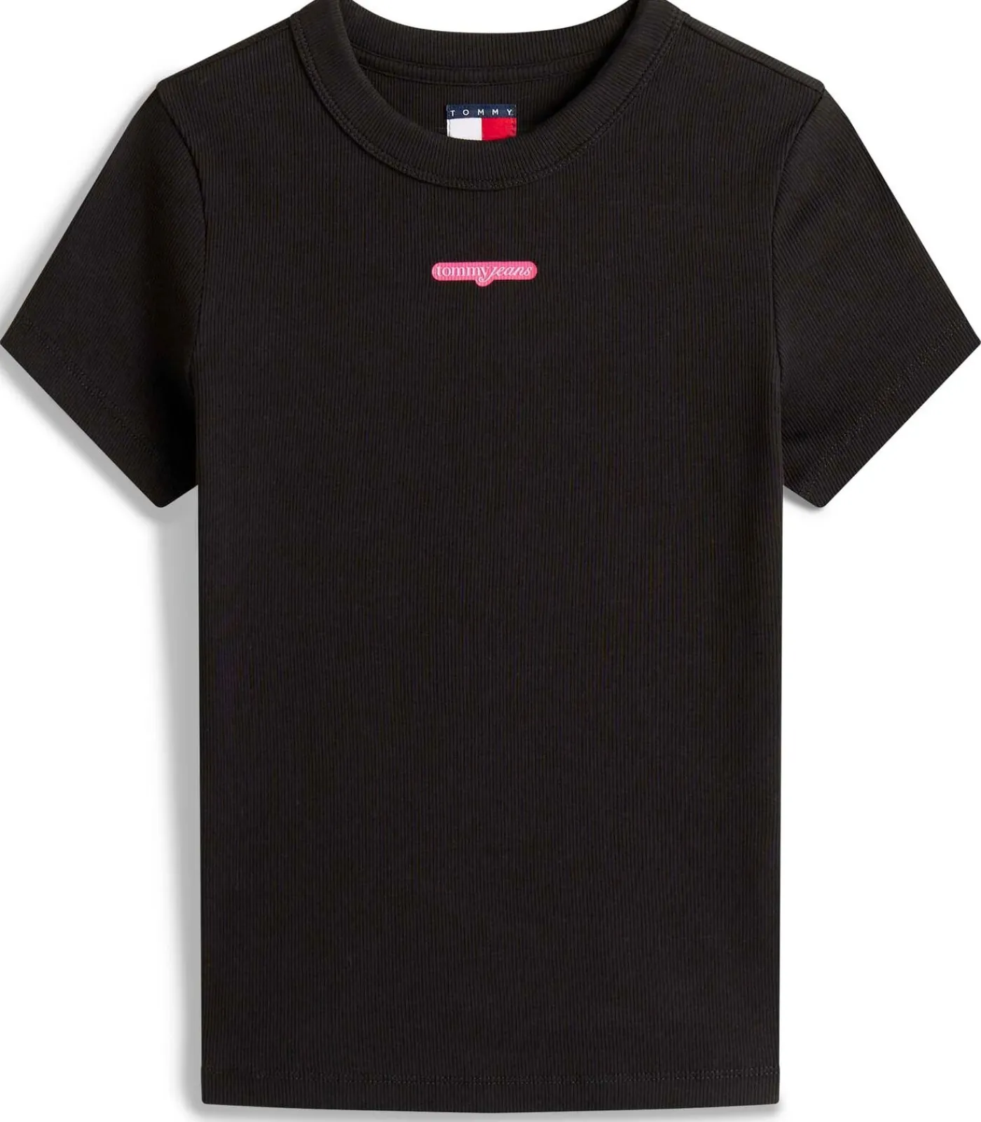 Tommy Jeans Tjw Slim Script Label Ss Tee Ext black Best