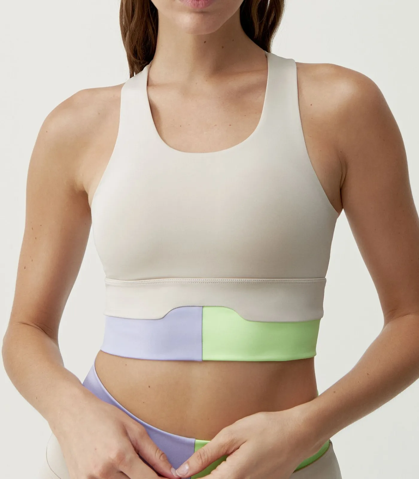 Born Living Yoga Top Kalinda beige Clearance
