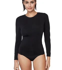 SELMARK Top met lange mouwen ESSENTIALS black
