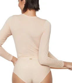 SELMARK Top met lange mouwen ESSENTIALS beige Outlet