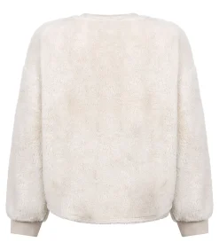 Hunkemöller Top met lange mouwen Fluffy Fleece beige Hot