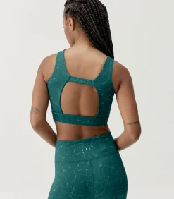Born Living Yoga Top Organic darkGreen Sale