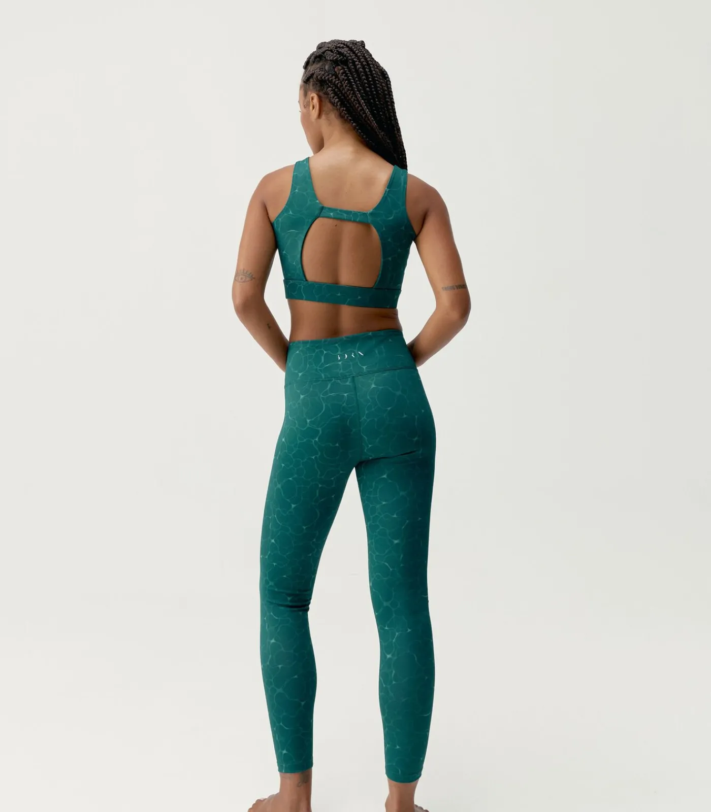 Born Living Yoga Top Organic darkGreen Sale