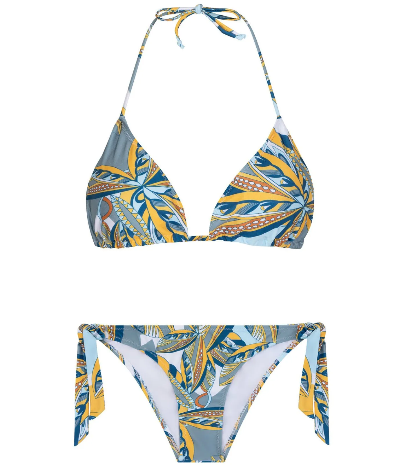 Chic by Lirette Triangle Bikini Palm - Caribbean Jungle orange