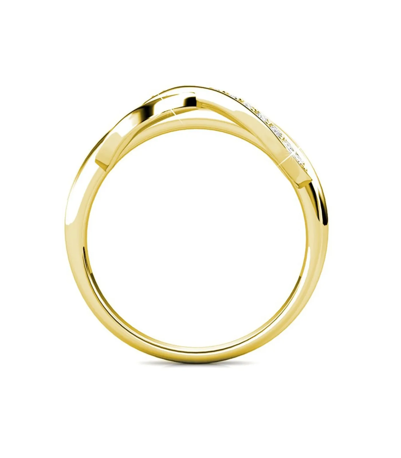MYC-Paris Trist Ring - Oostenrijks kristal gold/white Hot