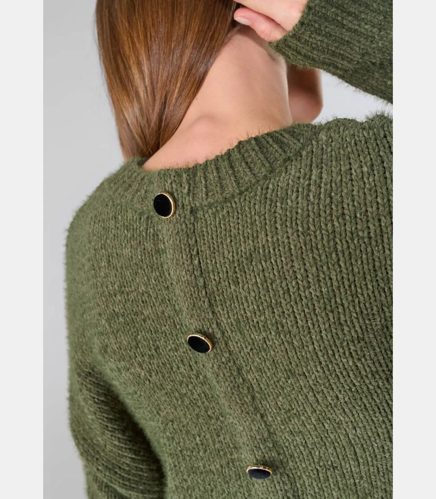 Le Temps des Cerises Trui DAISY green Clearance