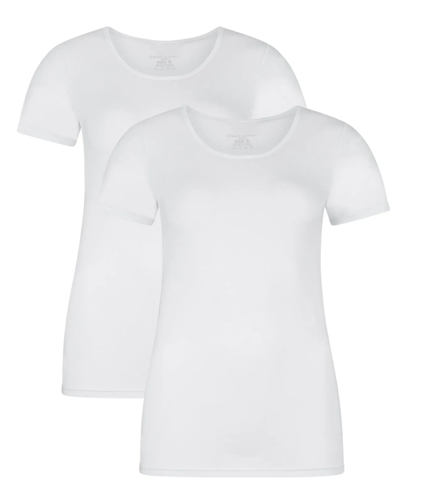 Bamboo basics T-shirt KATE Set van 2 white Best