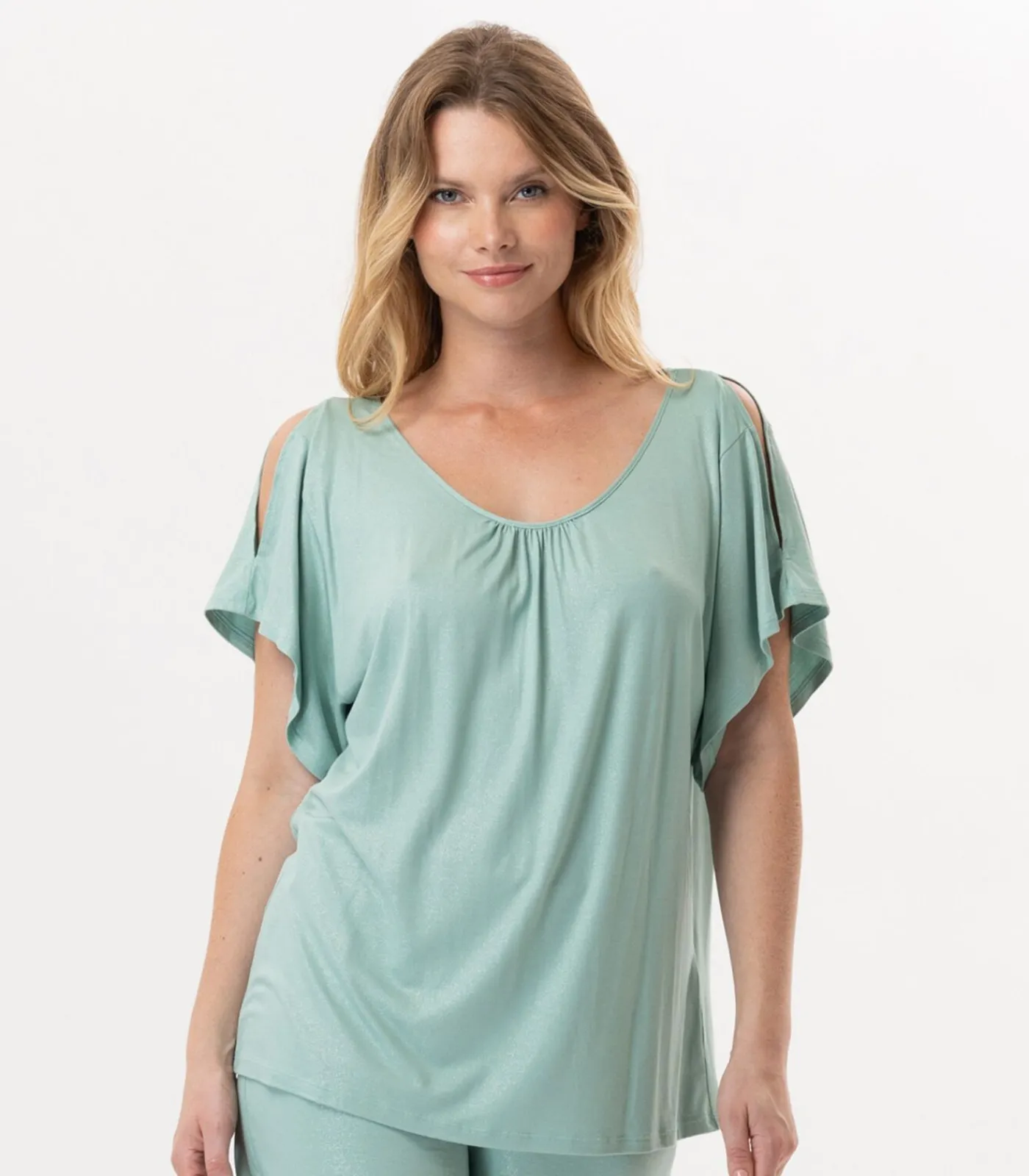 LE CHAT T-shirt RAMATUELLE 930 viscose green Outlet