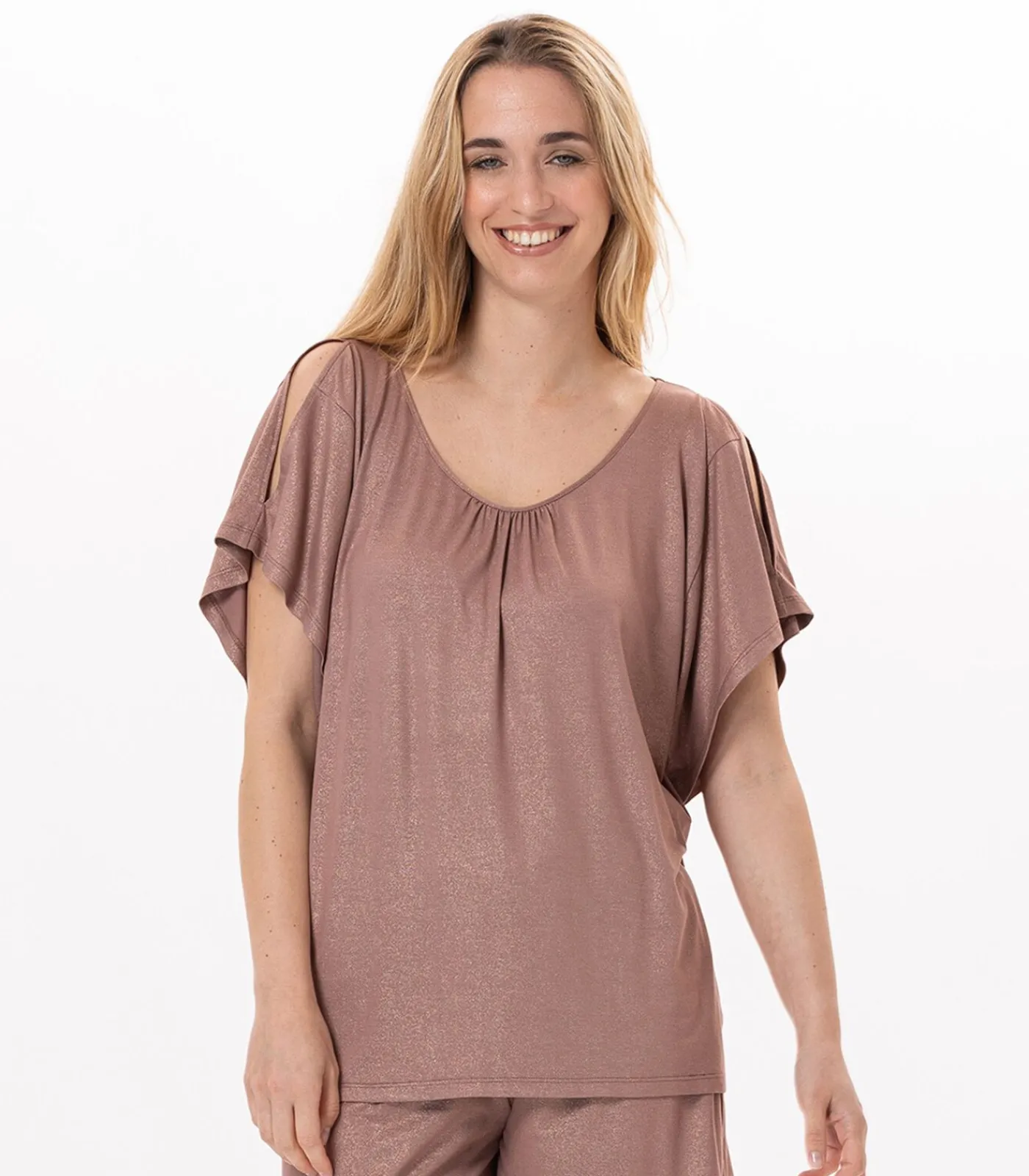 LE CHAT T-shirt RAMATUELLE 930 viscose brown Sale