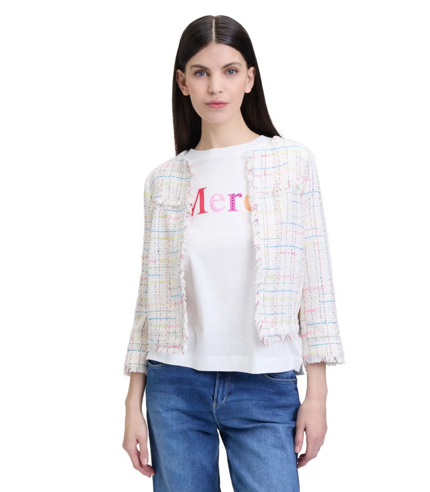 Cartoon Tweed blazer multicolor Hot