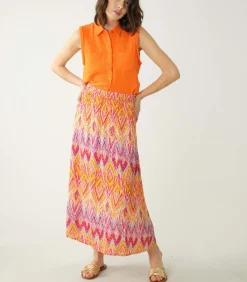 Deeluxe TYANA - Tyana viscose rok orange Clearance