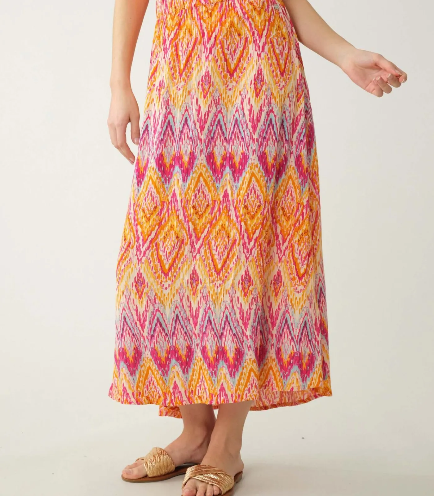 Deeluxe TYANA - Tyana viscose rok orange Clearance