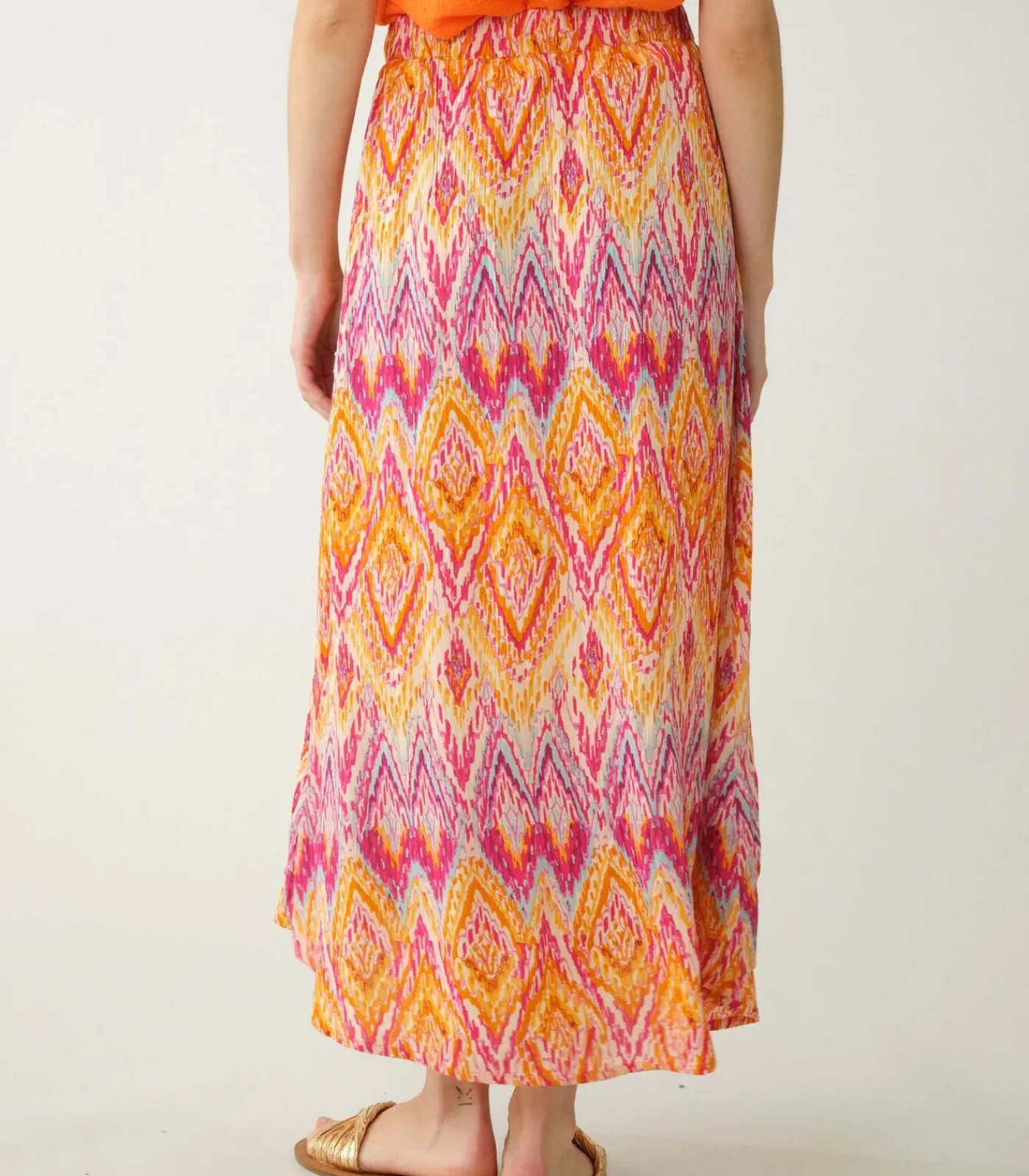 Deeluxe TYANA - Tyana viscose rok orange Clearance