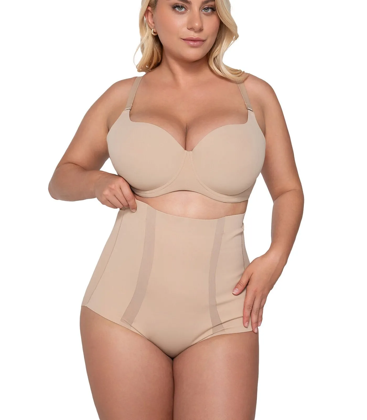 LUNA Ultra hoge taille slip SCULPT beige Clearance
