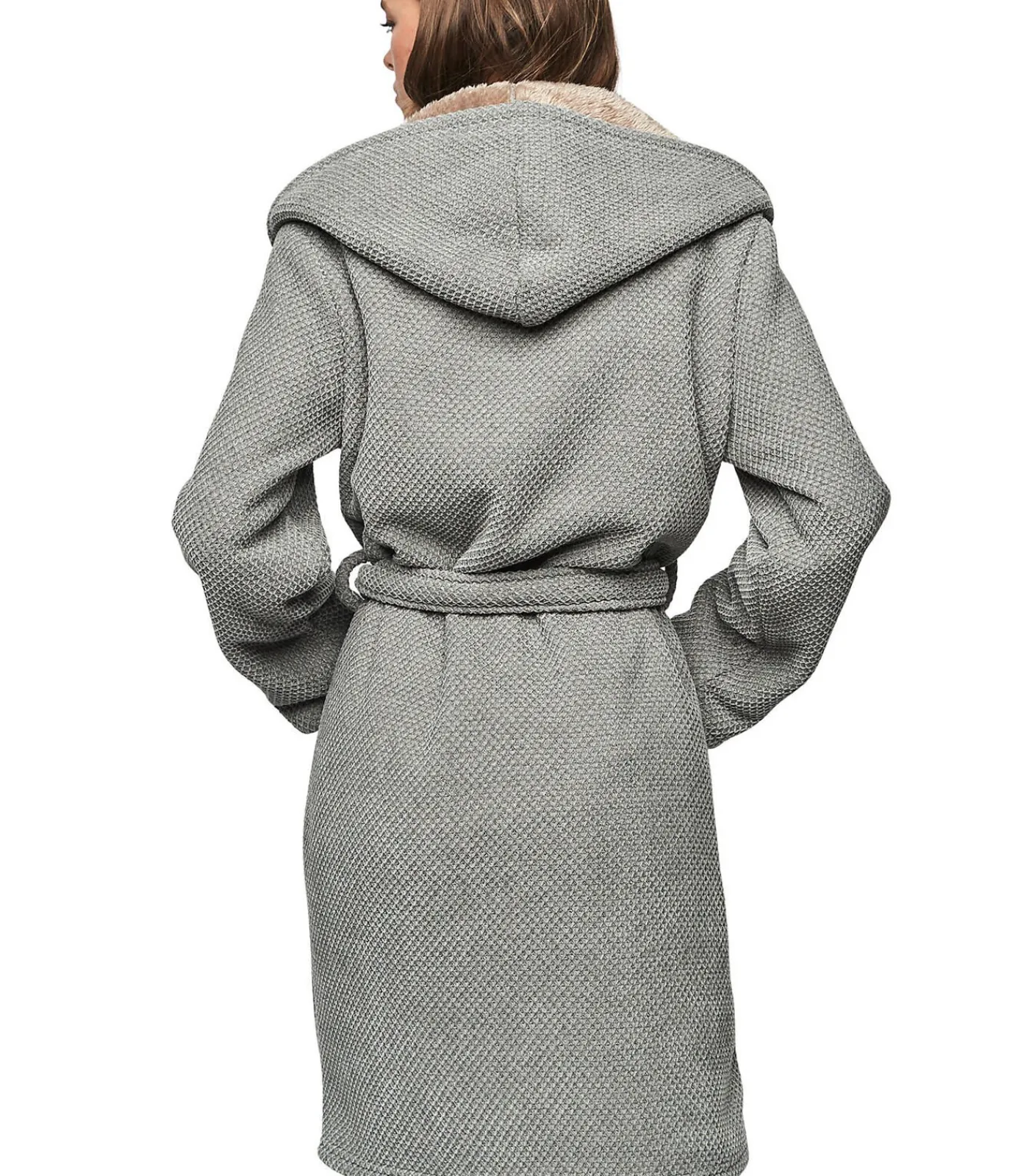 SELMARK Uniseks badjas met kap PC1 STYLE ADD gray New