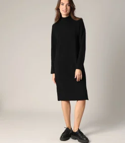 Deeluxe VALOU - Zachte gebreide midi-truijurk black Clearance