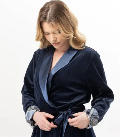 LE CHAT Velours homewear-set BRADLEY 126 blue