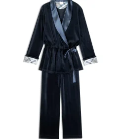 LE CHAT Velours homewear-set BRADLEY 126 blue