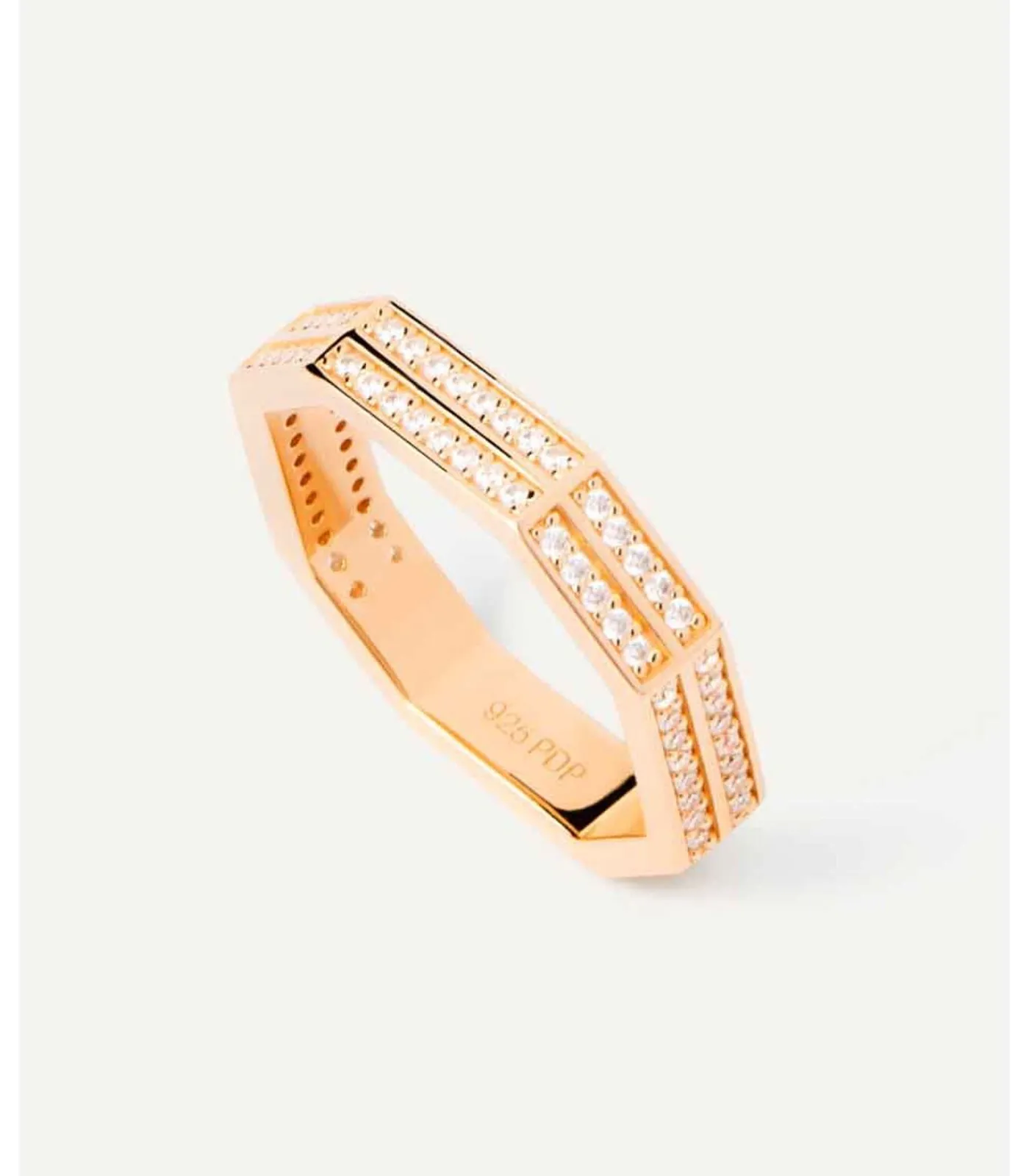 PDPAOLA Verguld zilveren ring Olympia gold Sale