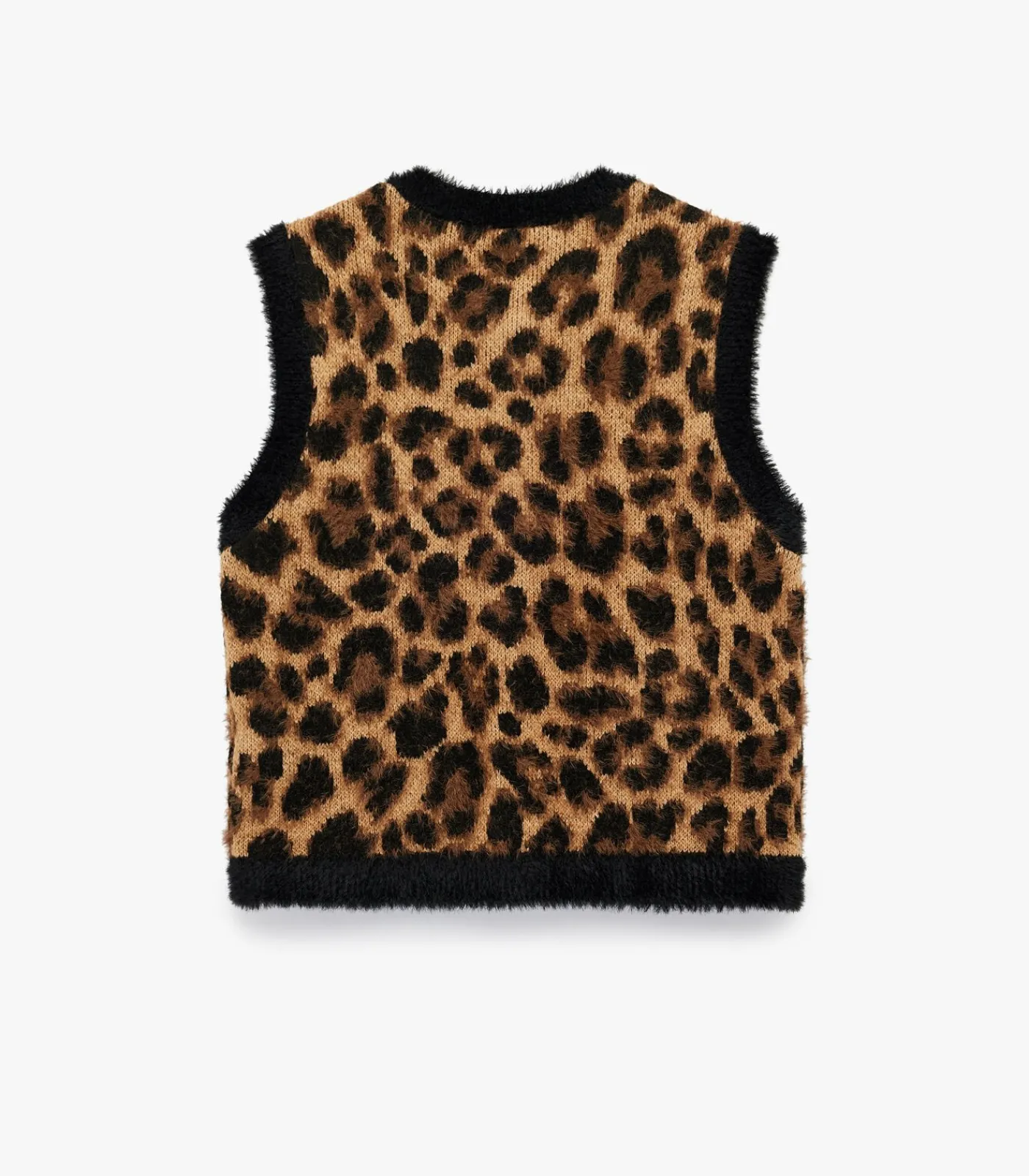 Koton Vest met luipaardprint camel Clearance