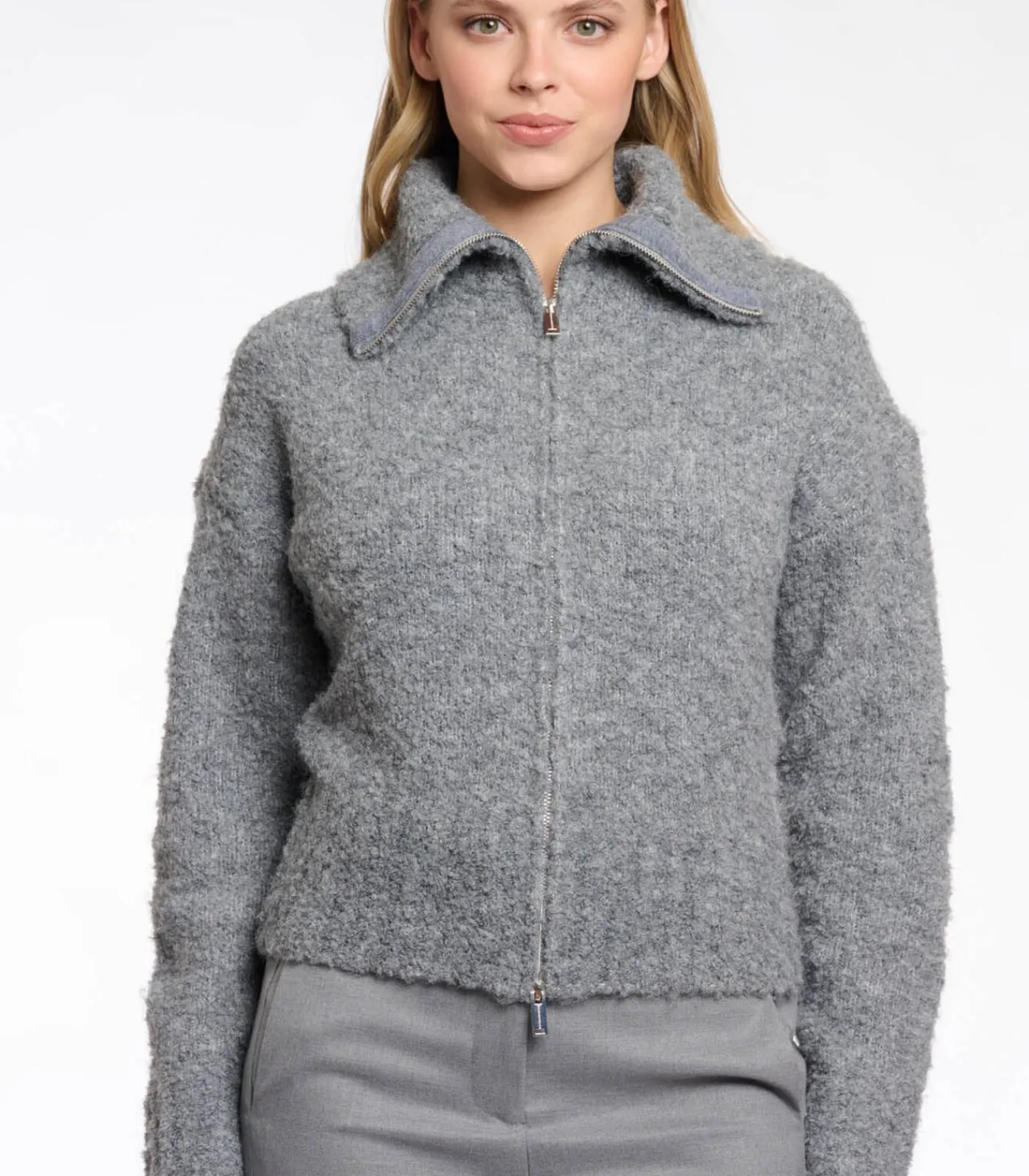 Rino&Pelle Vest met ritssluiting Grijs XXL gray Best