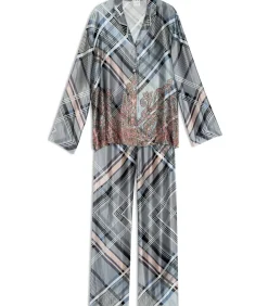 LE CHAT Viscose pyjama met knopen BRADLEY 106 multicolor Best