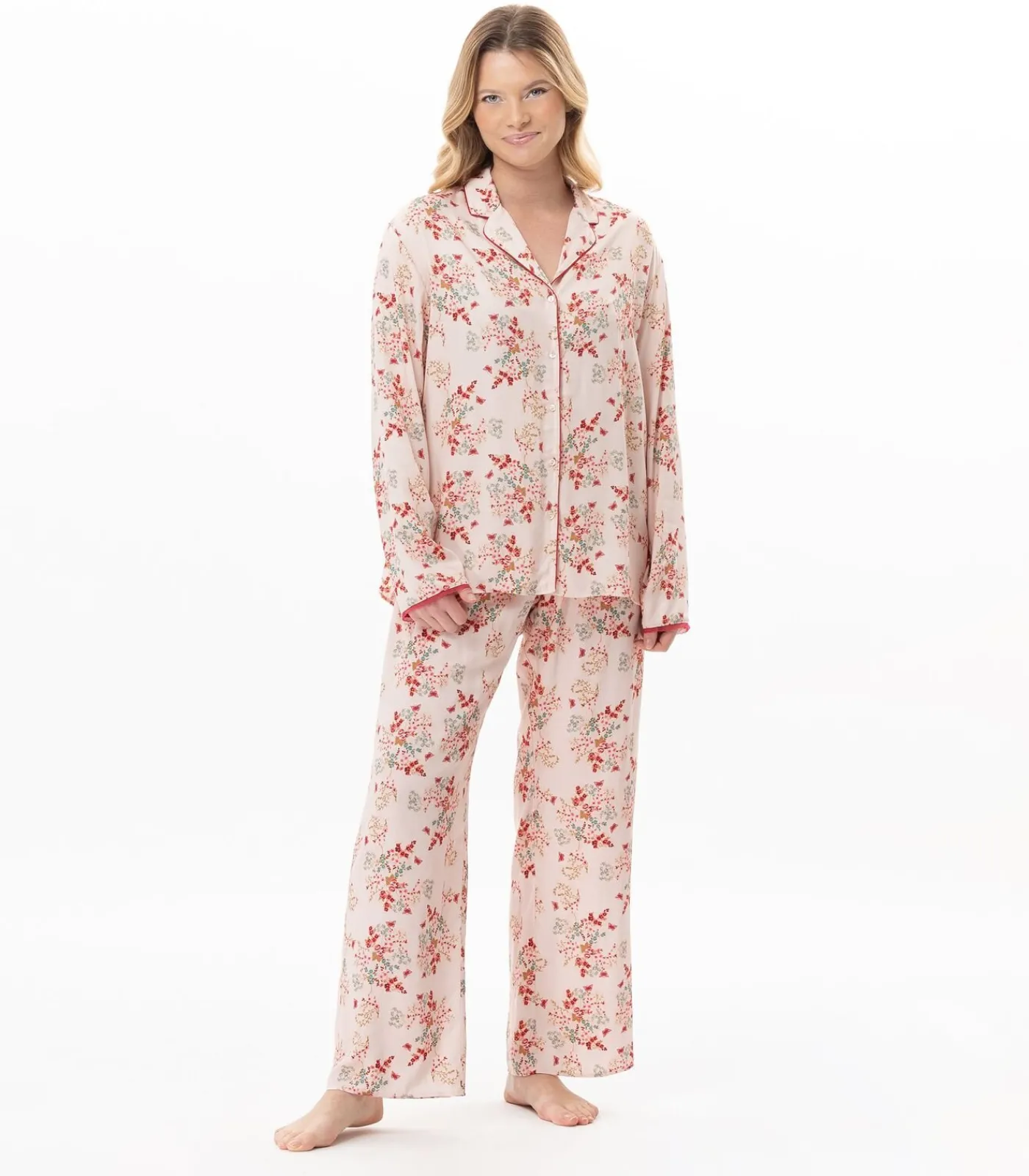 LE CHAT Viscose pyjama met knopen GEORGIA 106 multicolor Clearance