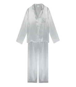 LE CHAT Viscose pyjama met knopen DARCY 106 gray Outlet