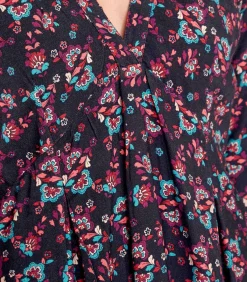 La Fiancée Vloeiende uitlopende jurk bedrukt MIRZAPUR darkGrey Outlet