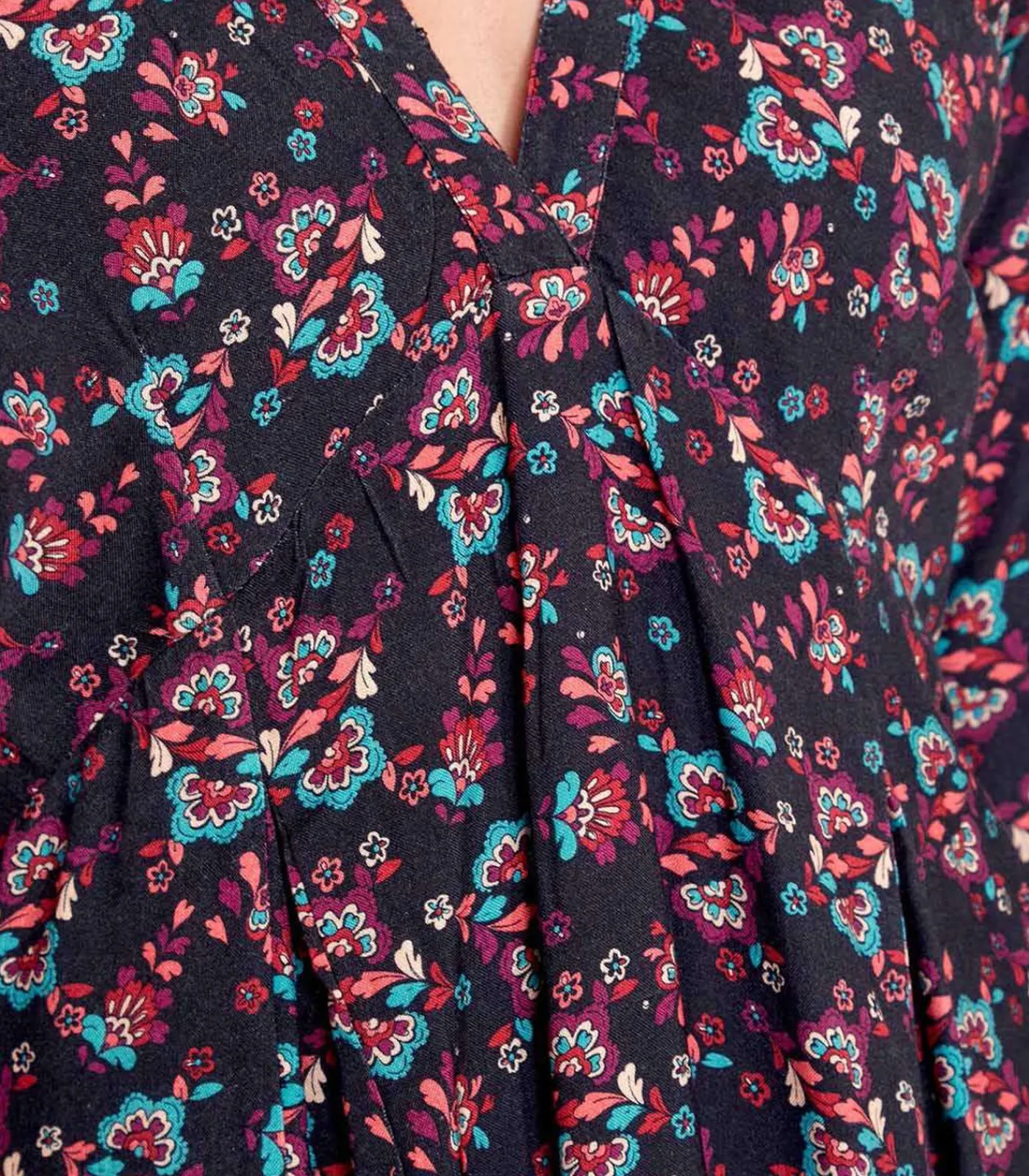 La Fiancée Vloeiende uitlopende jurk bedrukt MIRZAPUR darkGrey Outlet