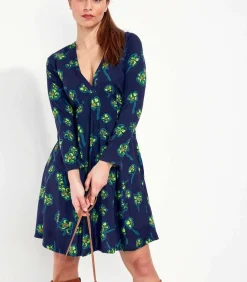 La Fiancée Vloeiende uitlopende jurk bedrukt MIRZAPUR darkBlue Outlet