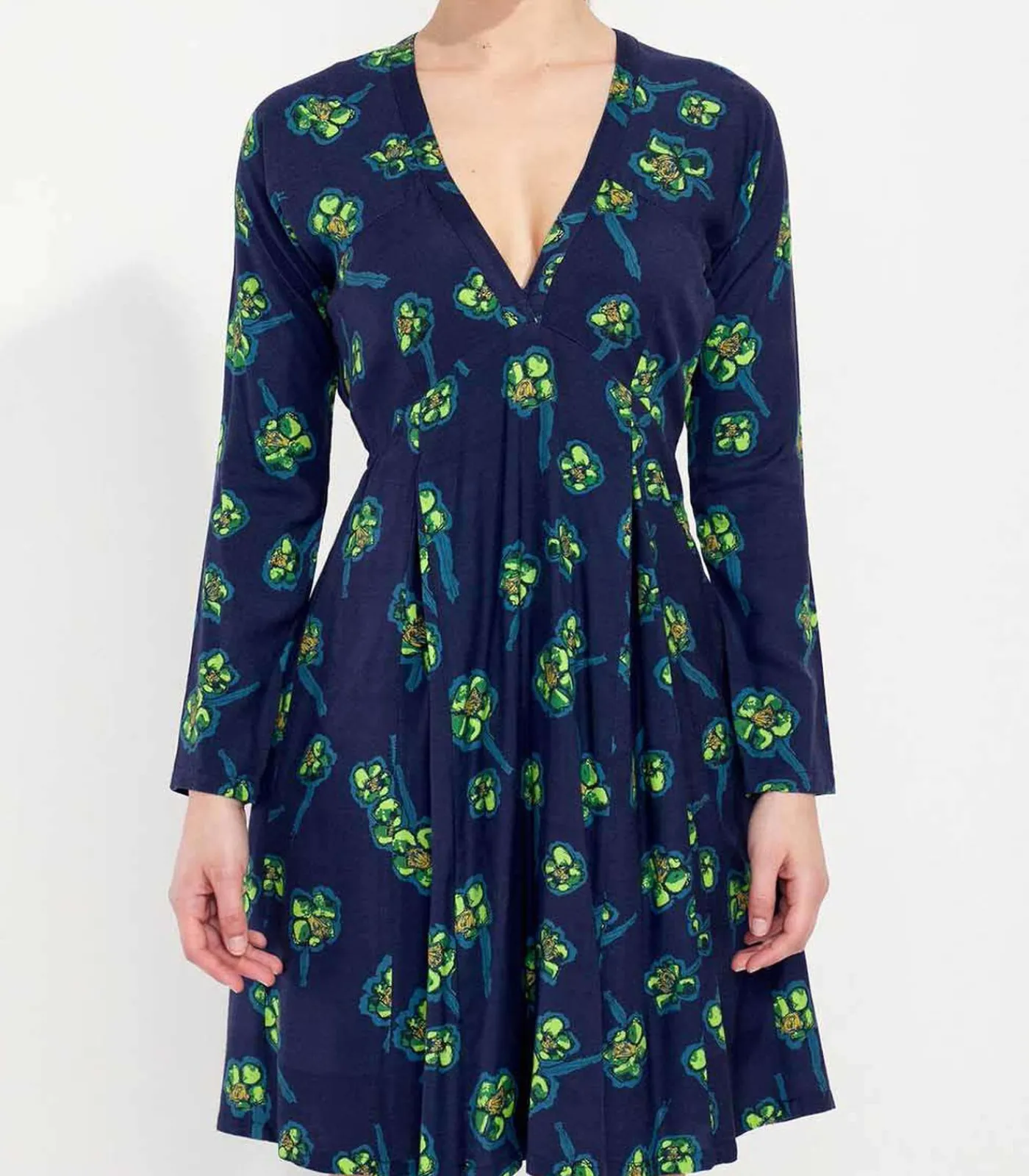 La Fiancée Vloeiende uitlopende jurk bedrukt MIRZAPUR darkBlue Outlet