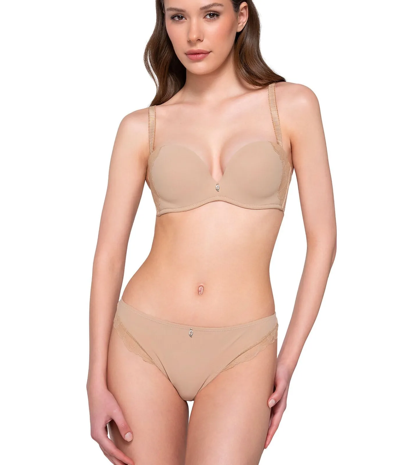 LUNA Voorgevormde bandeau beha MELODY beige Online