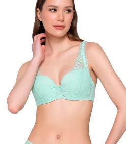 LUNA Voorgevormde beha ORCHIDEA green Hot