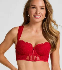 Hunkemöller Voorgevormde longline beugel bh Whitney red Discount