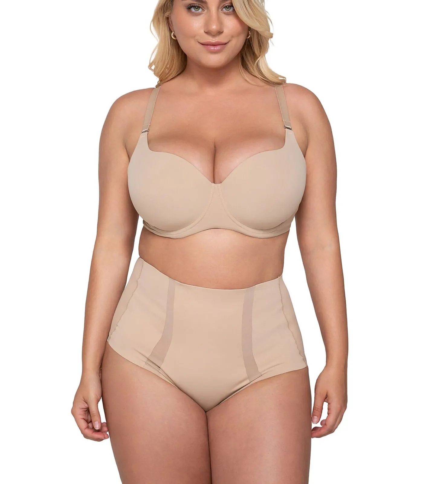 LUNA Vormende slip met hoge taille SCULPT beige Clearance