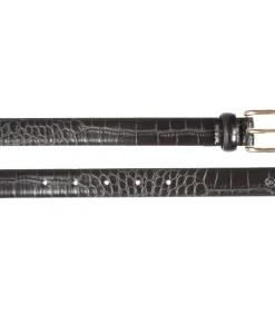 ISOTONER Vrouwen riem met structuureffect Zwart black New