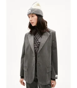 Armed angels Vrouwenblazer Benaai Corduroy gray