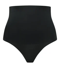 Bye Bra Waist Control Hoge Taille String | Zwart Xl black Discount
