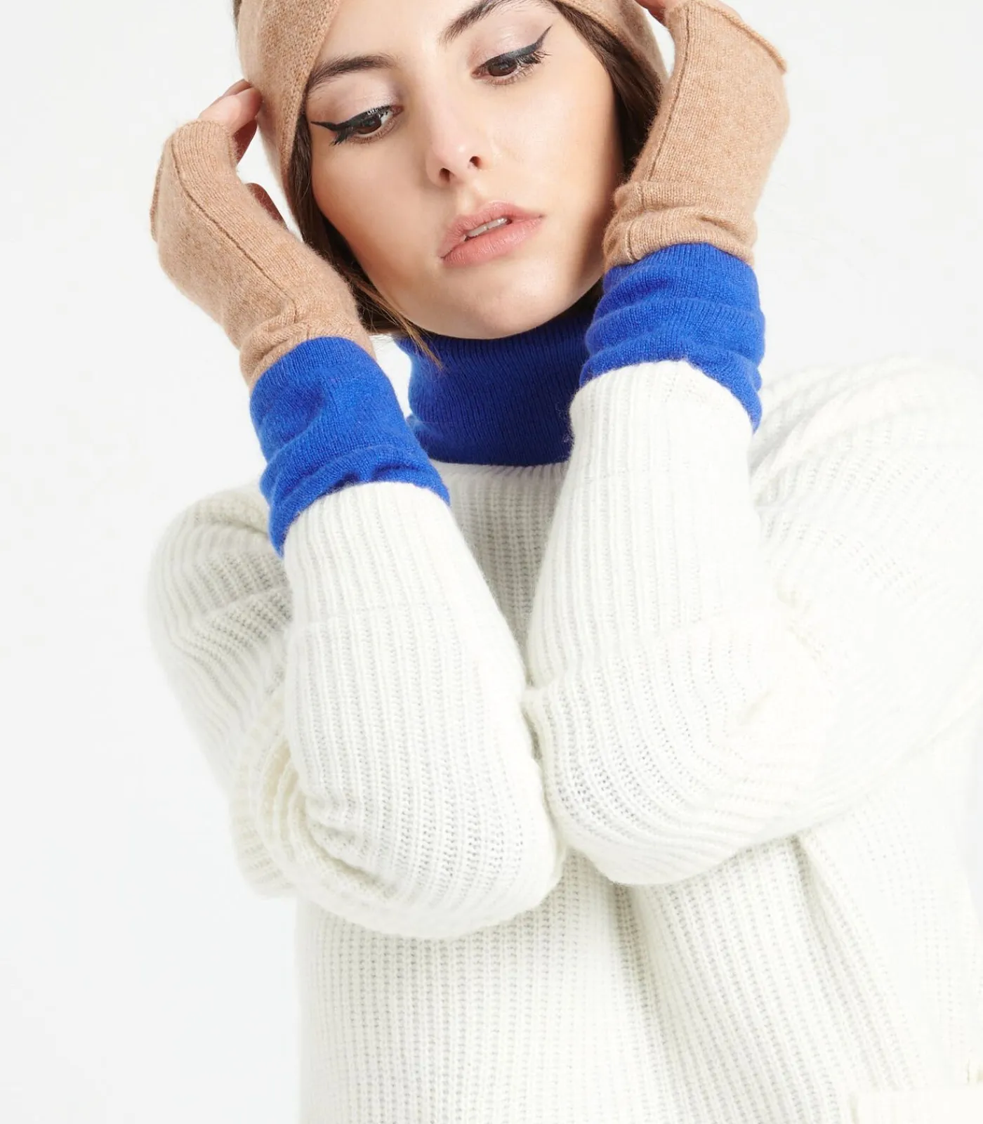 Studio Cashmere8 wanten - 100% kasjmier camel Best