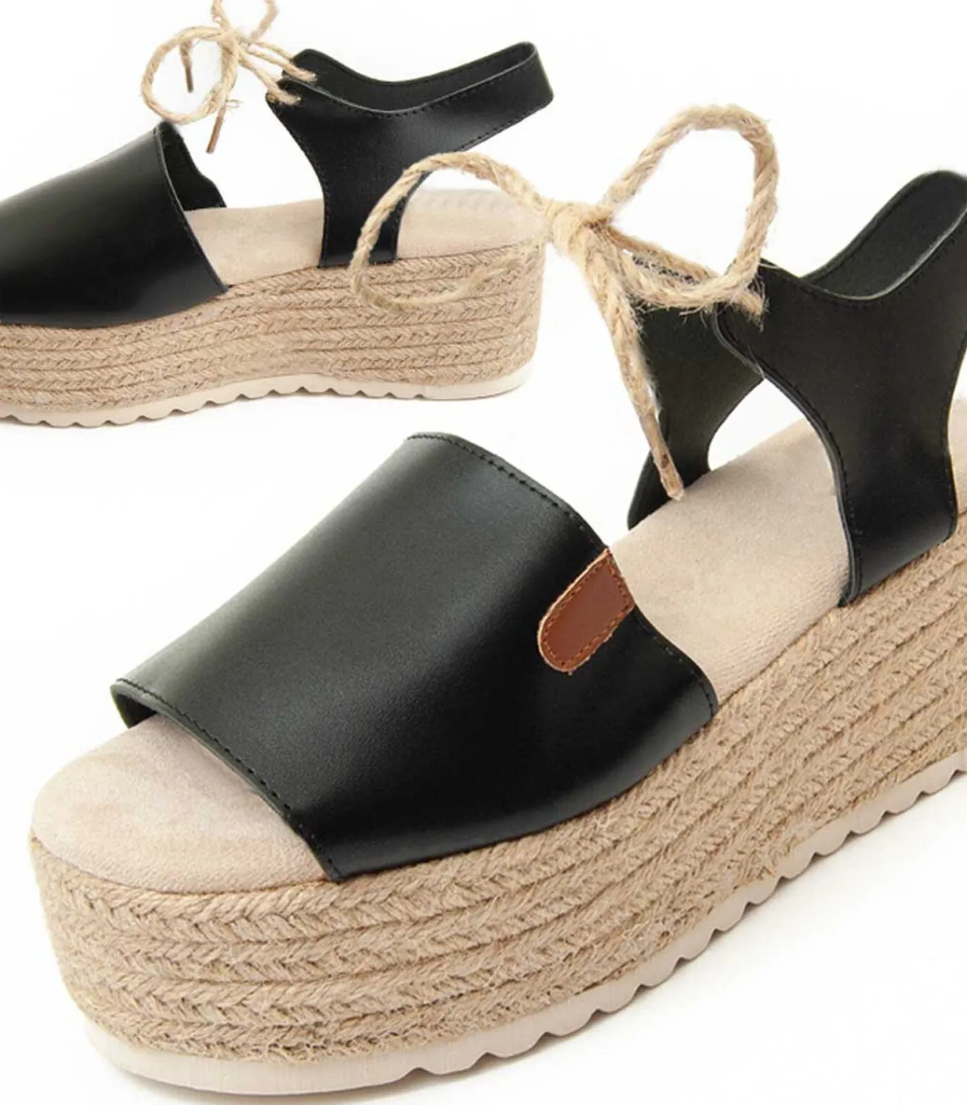 Montevita Wedge Sandaal Pellis black Clearance