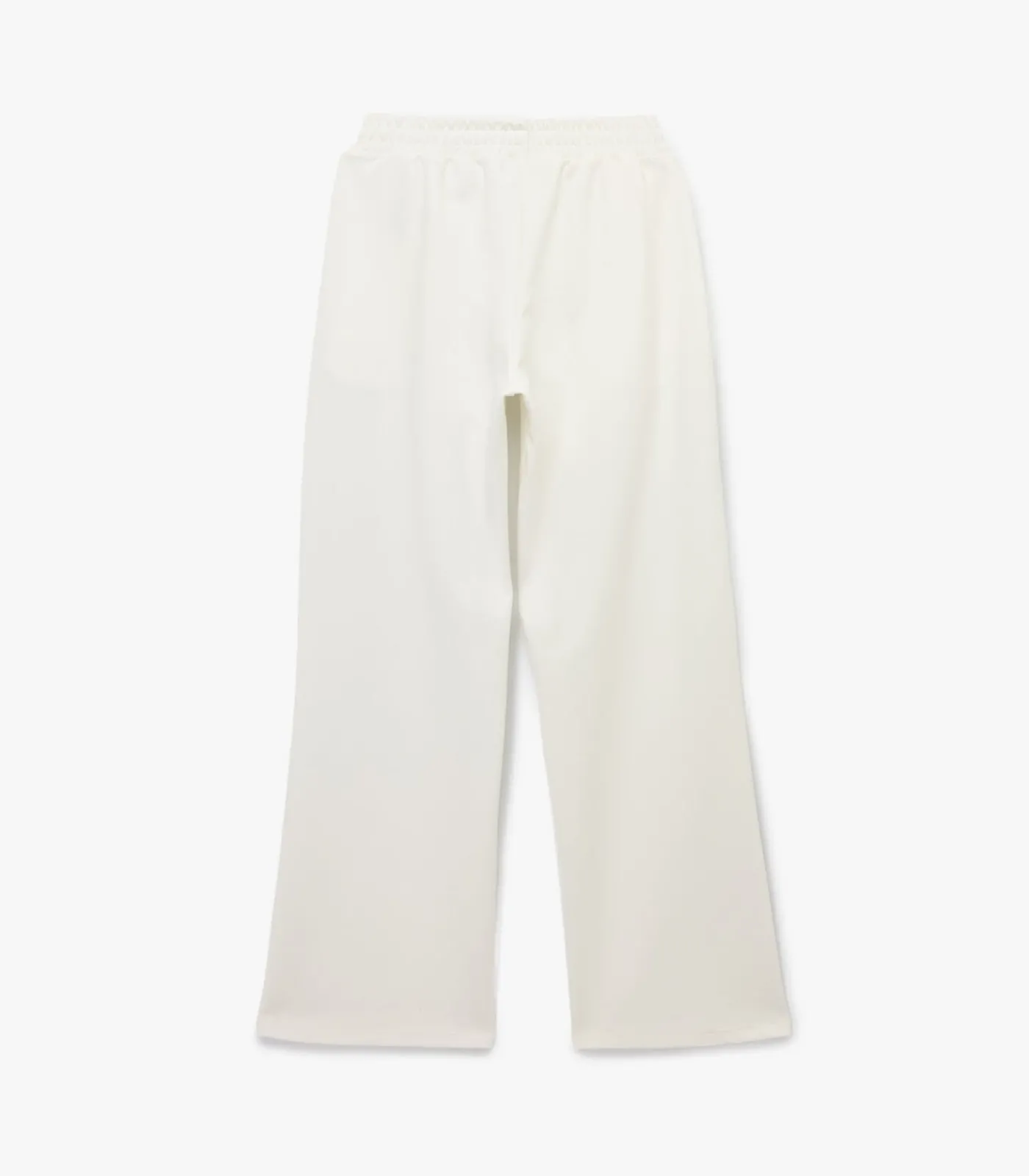 Koton Wijd uitlopende joggingbroek met elastische taille en print white New